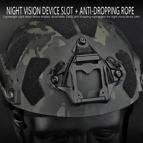 Upgrade Multicam Tactical Helmet SF Suprt High Cut Helmets Lightweight Action and Full Protective Version Airsoft Paintball Wargame Military (Color : HL-32 CP)