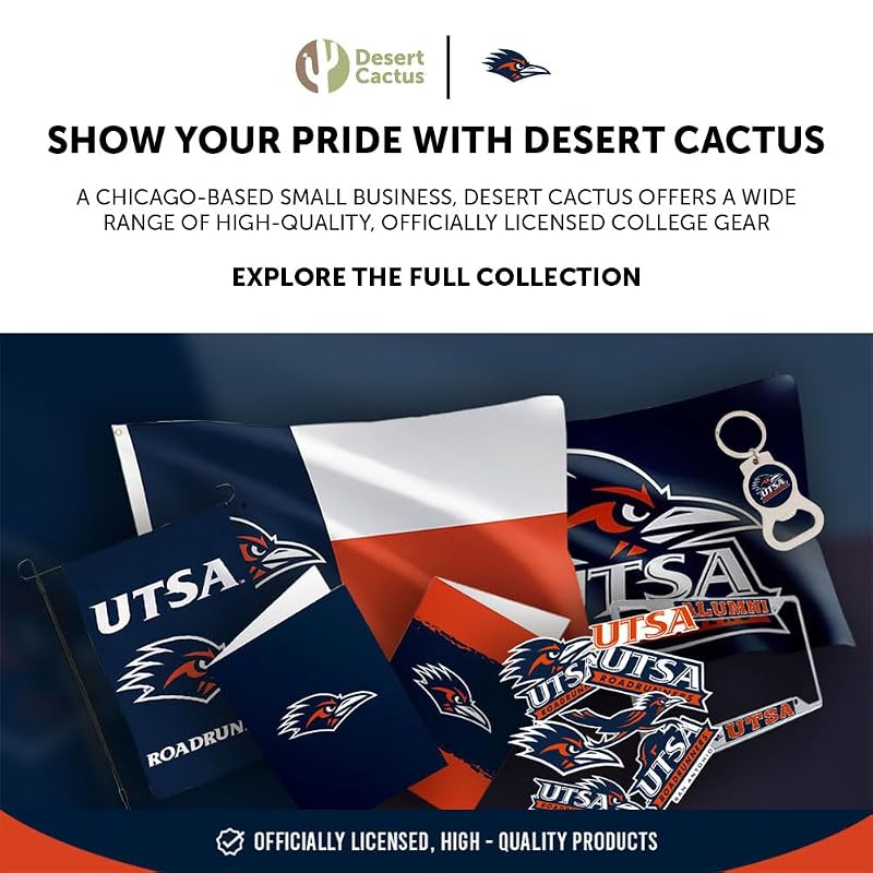 Embroidered Desert Cactus UTSA Roadrunners Baseball Hat, Blue