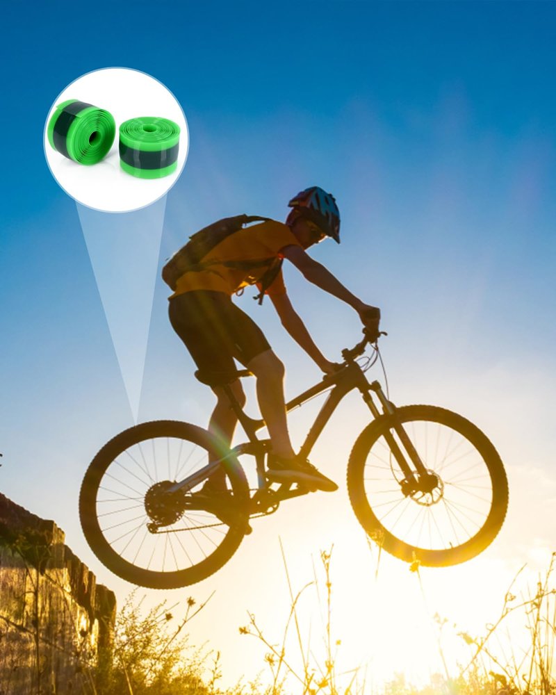 Bike Tire Liner, Inner Tube Bicycle Flat Protector Compatible with 12" 16" 18" 20" 24" 26" 27.5" 29"