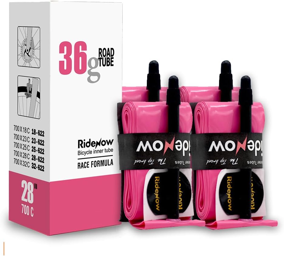 2/4 Pack Ridenow TPU Inner Tubes 700 x 18-32c Bike Tubes with 45/65/85mm Presta Valve