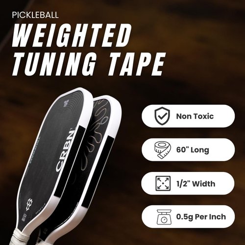 Paddle Tuning Tape for Pickleball Paddles | Non-Toxic & Customizable Alternative of Lead Tape for Pickleball Paddles