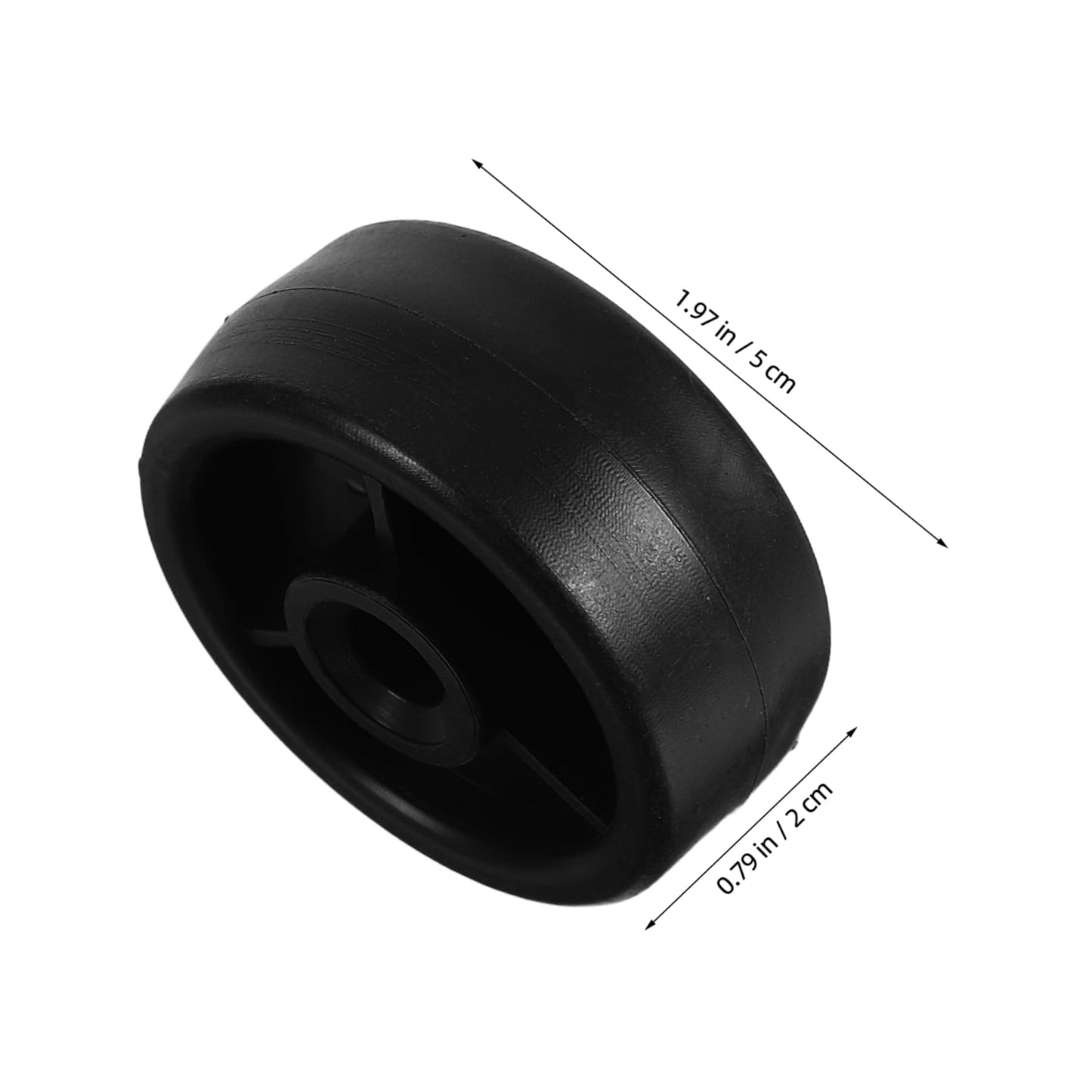 JUMPLAWN 4pcs Heavy Duty Plastic Caster Wheels Fitness Equipment Roller Accessory for Treadmill Exercise Bike Home Gym Universal Replacement Parts