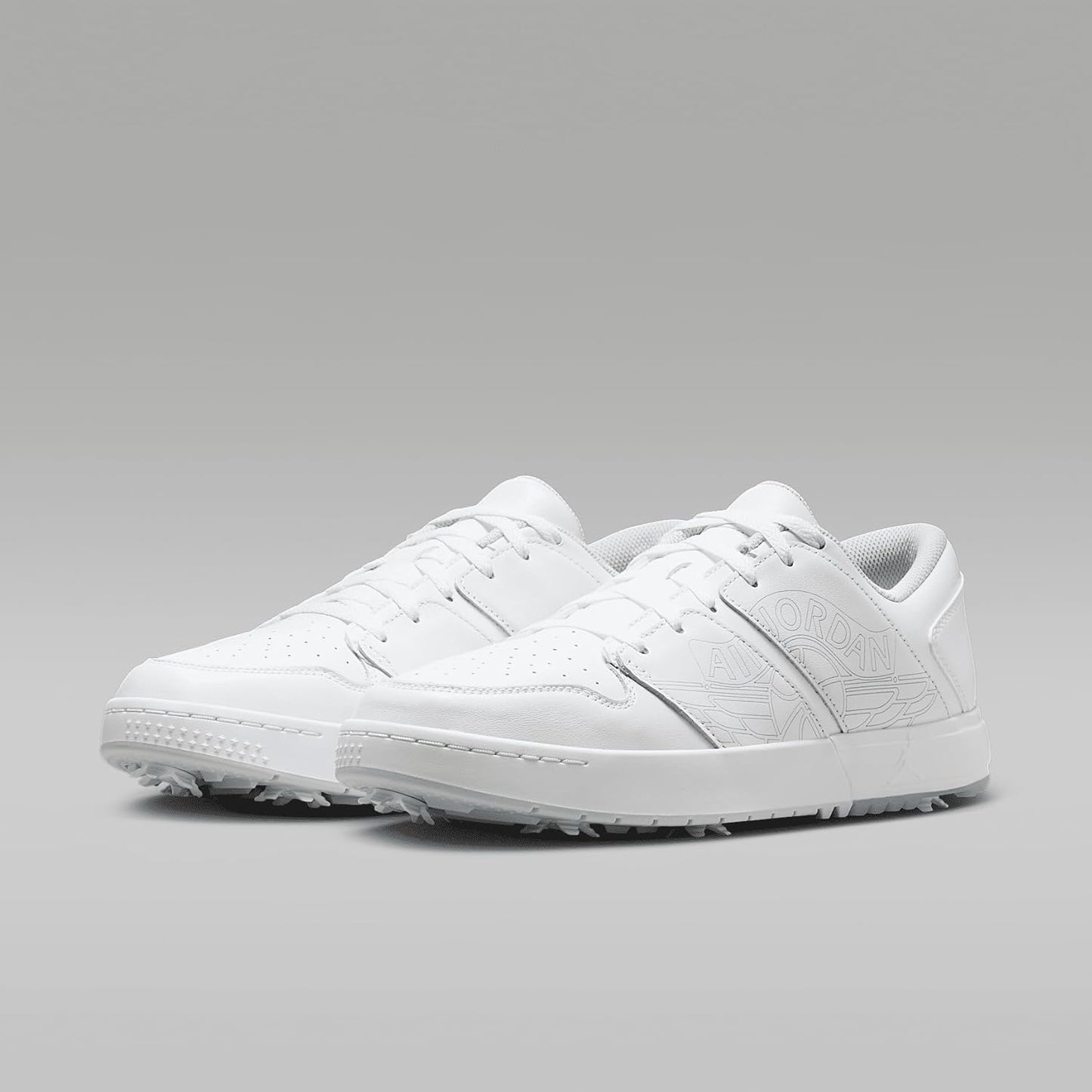 Jordan NU Retro 1 G Golf Shoes (FZ4153-001, Black/University Red/Blue Tint/White)
