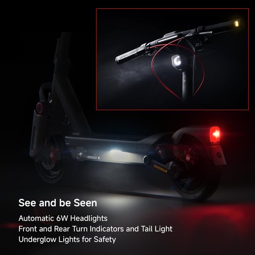 Segway Ninebot Max G3 Electric Scooter, 28 mph Top Speed w/ 50 Miles Max Range, 2000W Peak Motor, Dual Hydraulic Suspension, Fast Charging Scooter for Adults and Teens, UL-2272 2271 Certified