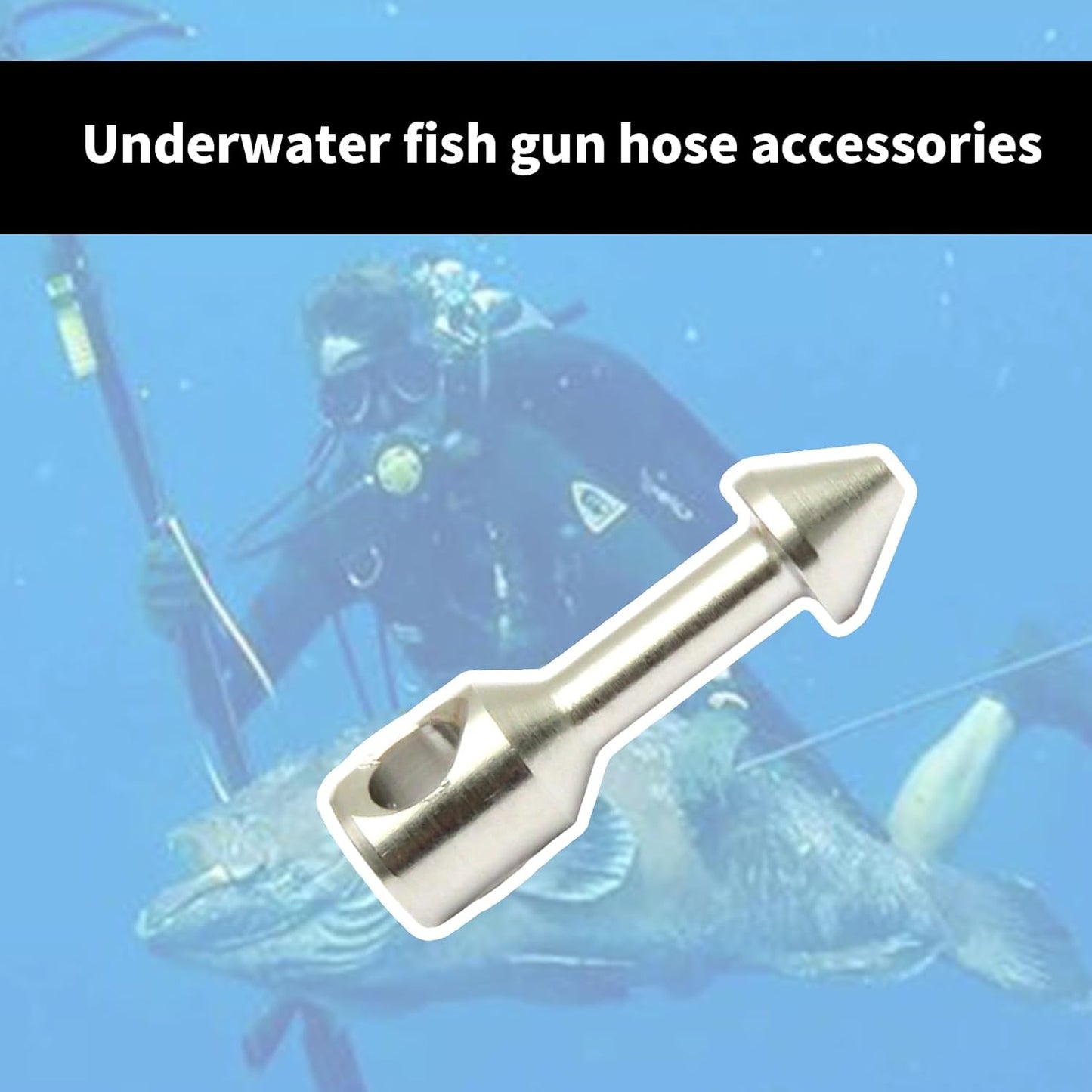 2Pcs Speargun Band Diver Spearfishing Insert Diver Fishing Tool Spearfishing Wishbone Nails Fishing Tackle Accessories