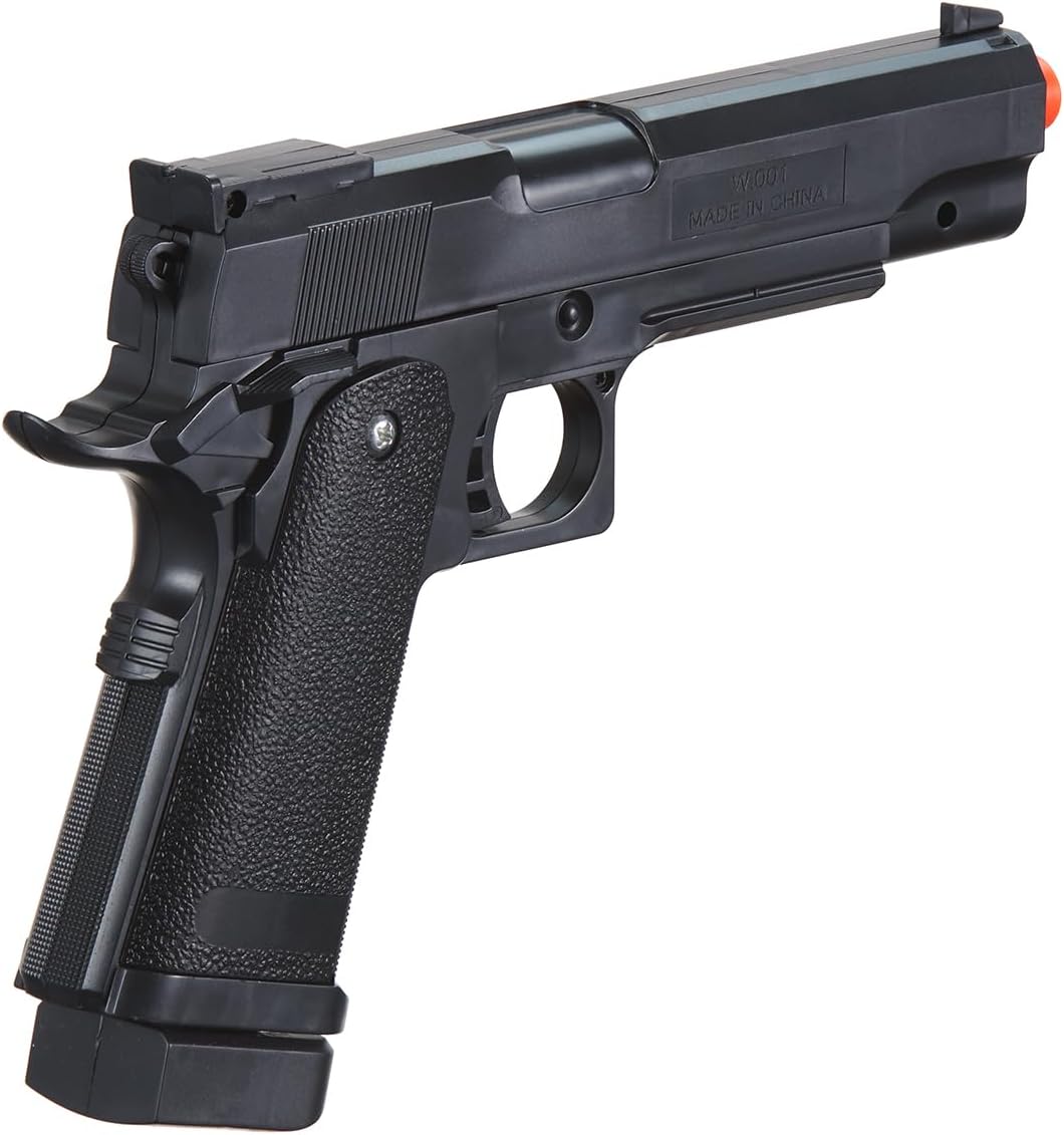 250 FPS M1911 Custom Durable Plastic Spring Airsoft Pistol (Color: Black)