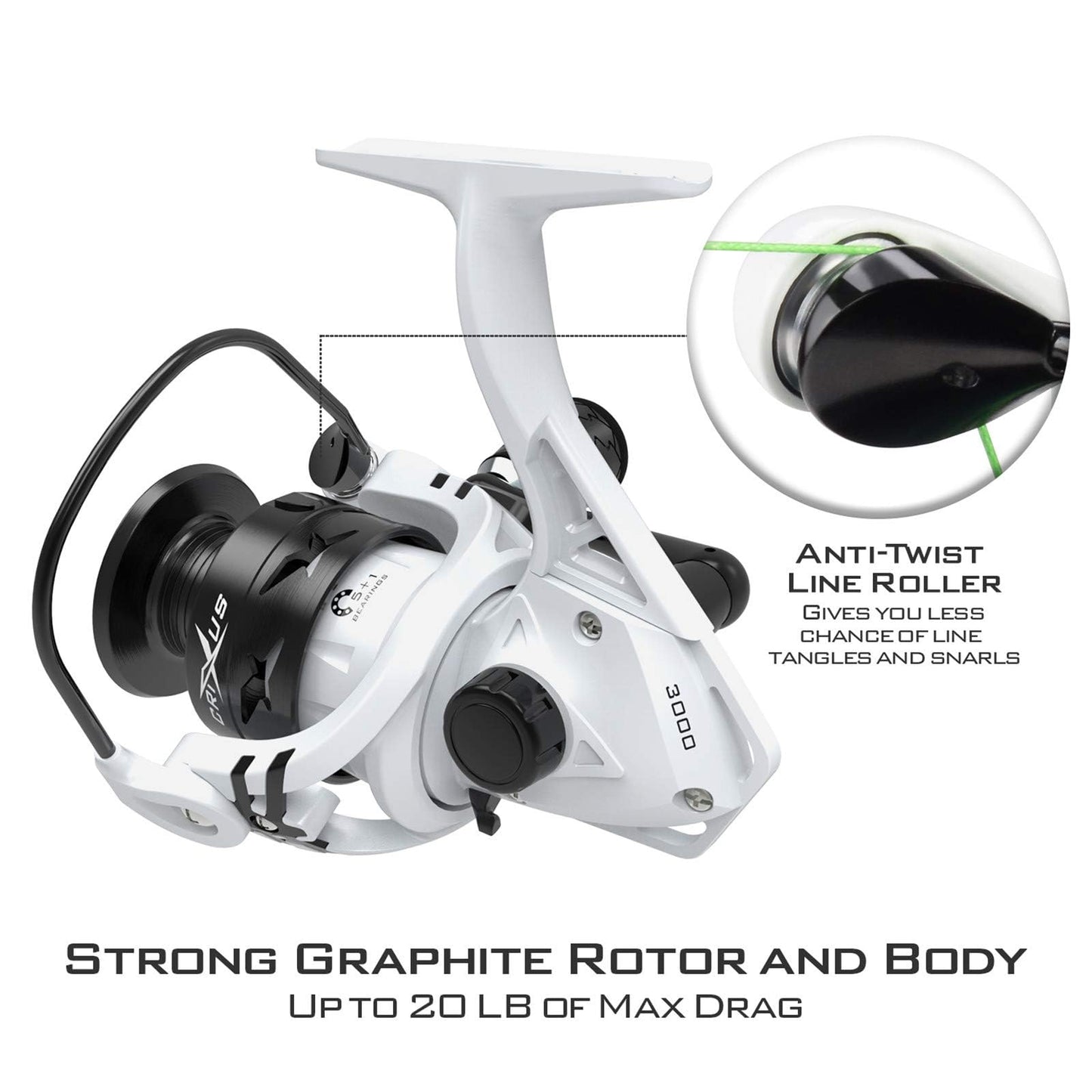 KastKing Crixus Fishing Rod and Reel Combo, High Performance Spinning & Baitcaster Combo, IM6 Graphite 2Pc Blanks, Zirconium Oxide Rings, SuperPolymer Handle, Lightweight Reel with Aluminum Spool