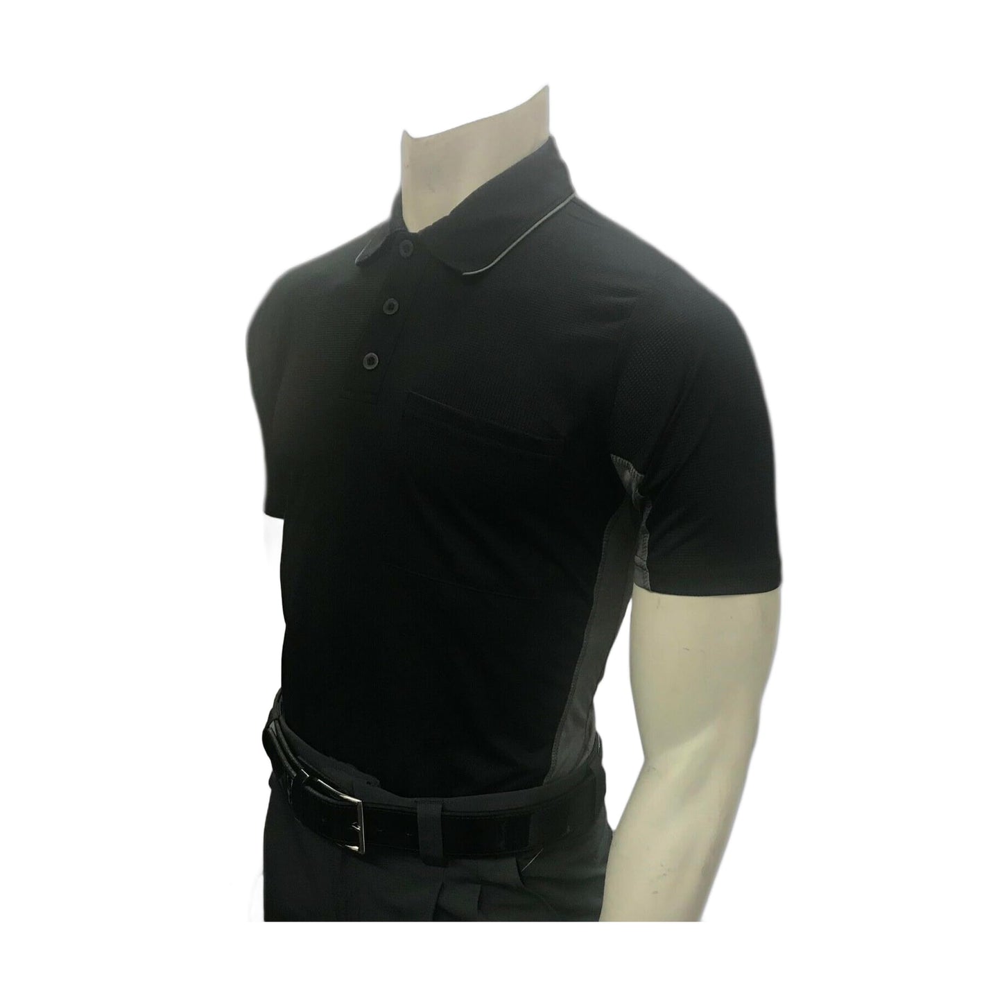 Smitty BBS-314 Body Flex Major League Short Sleeve Umpire Shirt Base Plate Combo Baseball Softball (Sky Blue, Large)
