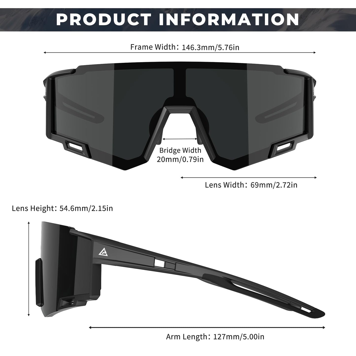 KALIYADI Polarized-Mens-Sunglasses Sports Sunglasses-Men Women: Sun Glasses with UV400 for Running Cycling Fishing