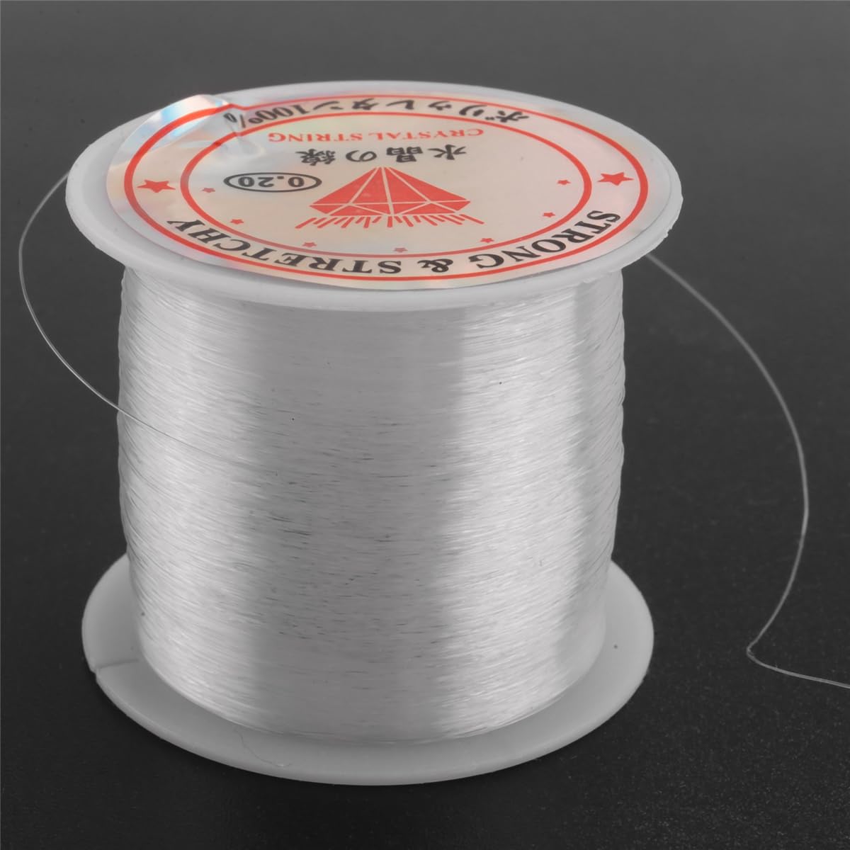 0.2mm Diameter Clear Nylon Fish Fishing Line Spool Beading String
