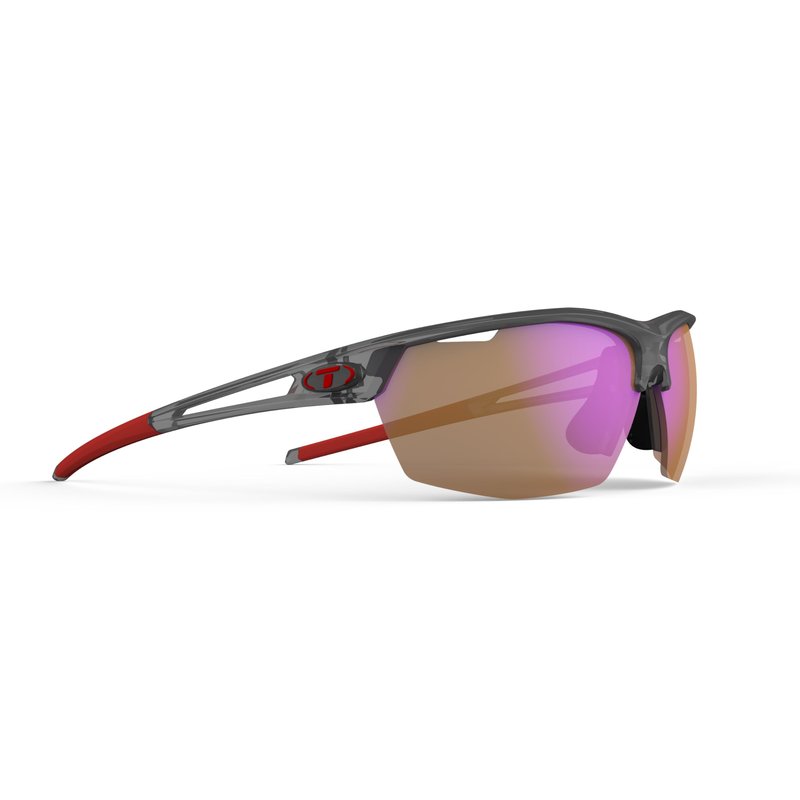 Tifosi Optics Navar Sunglasses (Satin Vapor, AC Red)