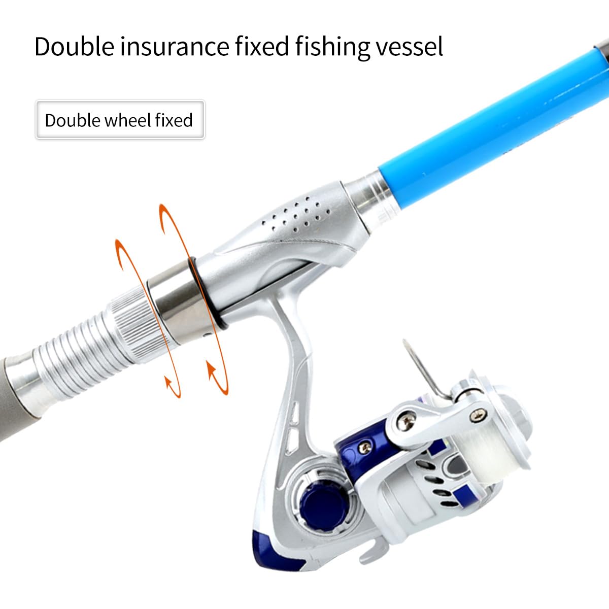 Hyxhyes Spinning Rod and Reel Combo,Carbon Fiber Telescopic Fishing Rod and Wheel Set, Fishing Rod Set Suitable for Beginners and Adults as a Fishing Equipment Set. (1.8m(5.9ft))