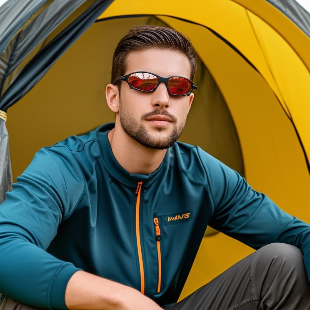 ICARA 3 Pack Polarized Sport Sunglasses for Men and Women Driving Running Cycling Fishing with UV Protection (3 Pack-Black/Blue/Green)