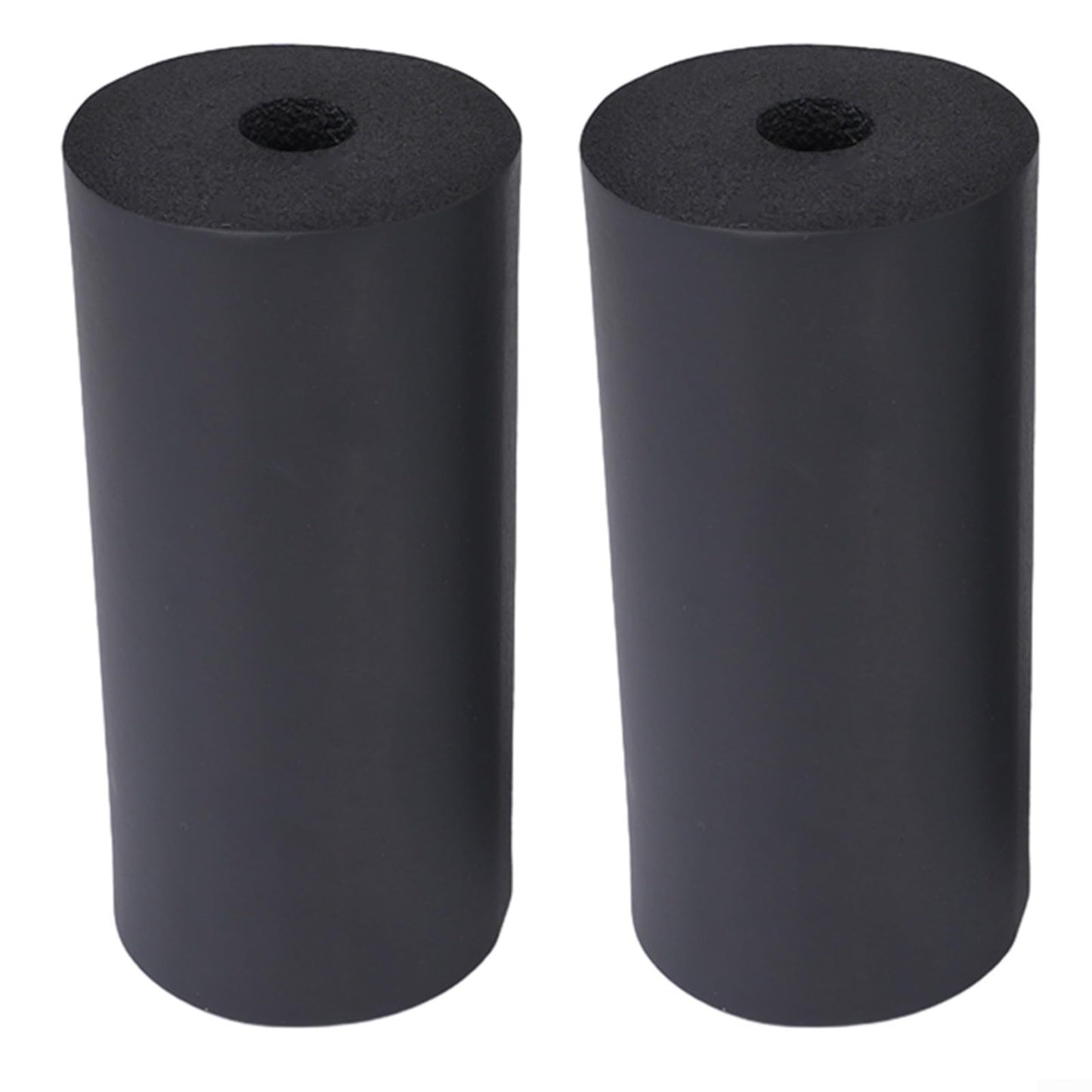 2PCS Foam Foot Pads Rollers, Fitness Equipment Replacement Foam Pads, High Density Foot Rollers For Leg Extension Machine Weight Benches Gym Workout Accessories, Black, 5.5-8.7 Inch (170mm)