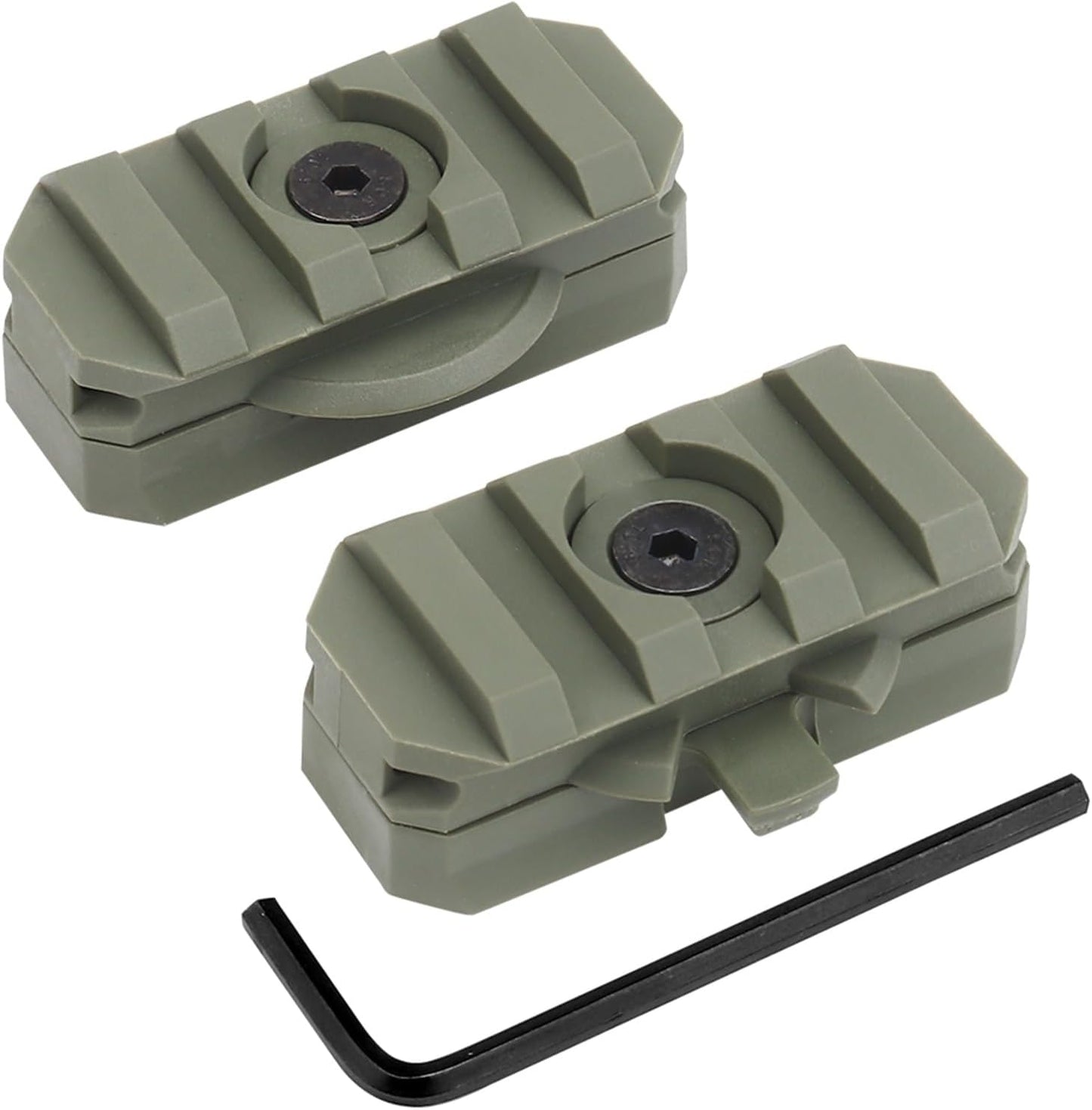 2 Pack Fast Helmet Side Rails Adapter Mount Kit 360 Degrees Rotating Tactical Rail Accessories for ARC 19mm Side Rail