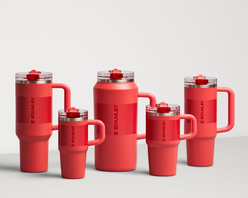 STANLEY Quencher ProTour Flip Straw Tumbler with Leakproof Lid 20 oz | Built-In Straw and Handle | Cup Holder Compatible for Travel | Insulated Stainless Steel Cup | BPA-Free | Hot Coral Fade