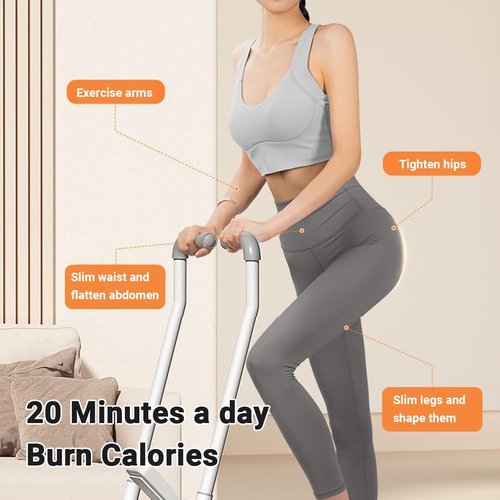 NidoDegato Steppers for Exercise, Stair Stepper with Resistance Bands,Compact Folding Cardio Exercise Climber with Extended Step Range, with 400LBS Loading Capacity & Adjustable Handlebar