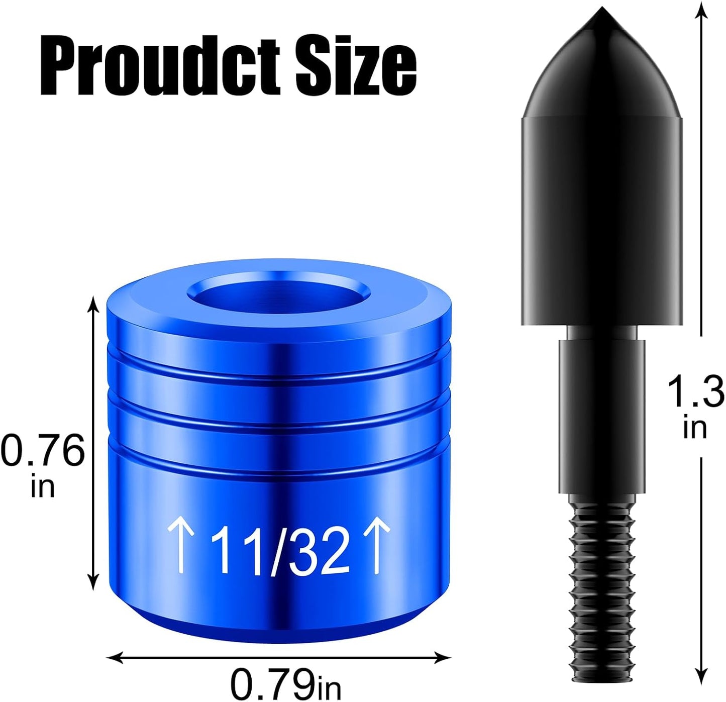 2PCS Crossbow Decocking Bolts - Universal Fit Hunting Crossbow Accessories & Bolt Release Tips for Recurve & Compound Bows
