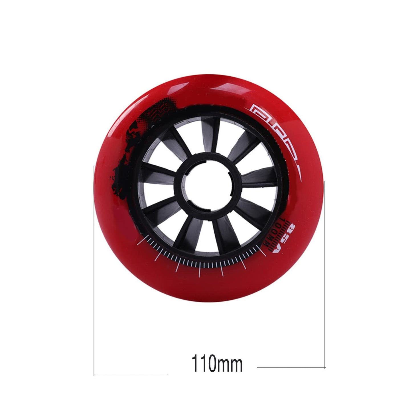 JCCHT 8 Pack 90mm 100mm 110mm Inline Skates Wheels 85A for Inline Speed Skates Indoor Outdoor Asphalt Street Durable Racing Rodas Good,Red,110mm