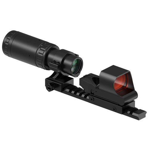 Feyachi M37/ M57 1.5X - 5X Red Dot Magnifier with RS-30 Reflex Sight Combo, Multiple Reticle System Red Dot Sight & Magnifier Combo Built-in Flip Mount
