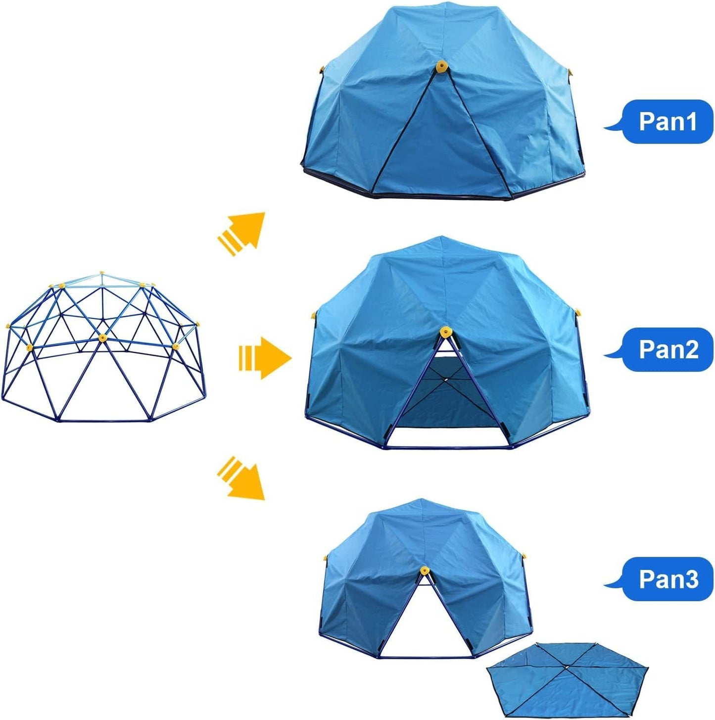 10FT Dome Climber Canopy, Climbing Dome Tent for Kids Outdoor to Protect Your Dome in All Weather Condition