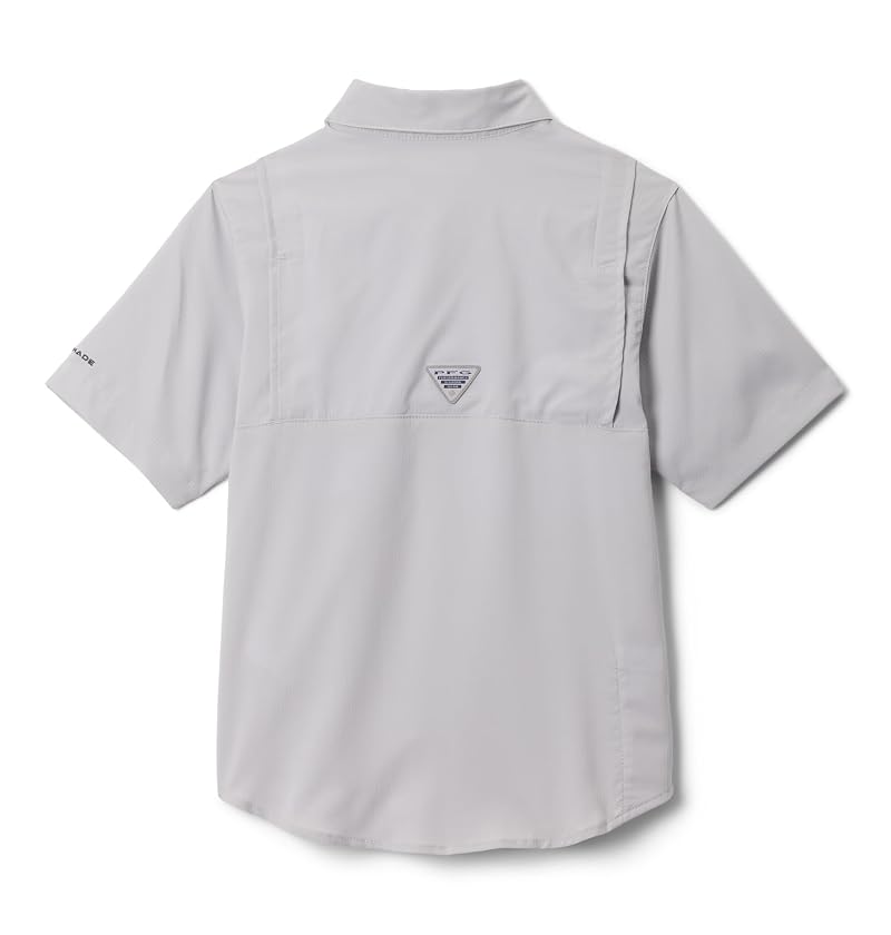 Columbia Kids Tamiami Short Sleeve Fishing Shirt - Cool Grey, X-Small