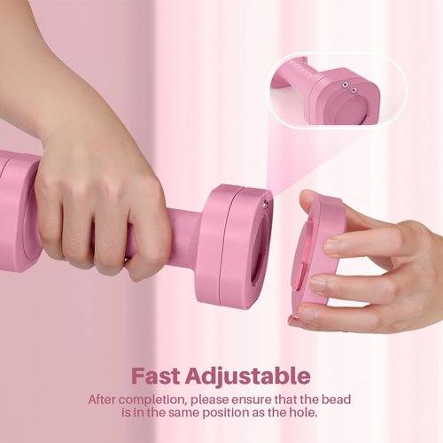 Zempox Adjustable Dumbbell Set of 2, 4 in 1 Free Weights Dumbbells Set for Women, Hand Weights for Women at Home, Each 2lb 3lb 4lb 5lb with TPU Soft Rubber Handle for Home Gym Exercise Training