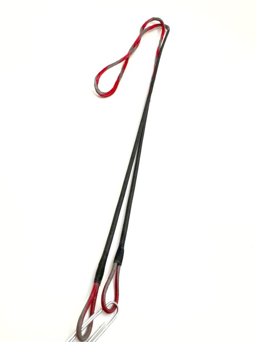 BT Assassin Replacement Bowstrings & Cables – OEM Archery Bow Strings for Bowtech/Diamond Compound Bows – 452X Material with Speed Nocks – Red & Silver (Cable Only (36 5/8"))