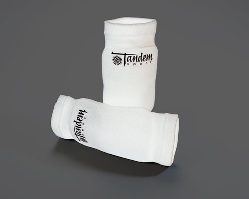 Tandem Sport Volleyball Elbow Pads - Volleyball Pads for Floor Burns and Bruises - Non-Bulky White Volleyball Elbow Pads