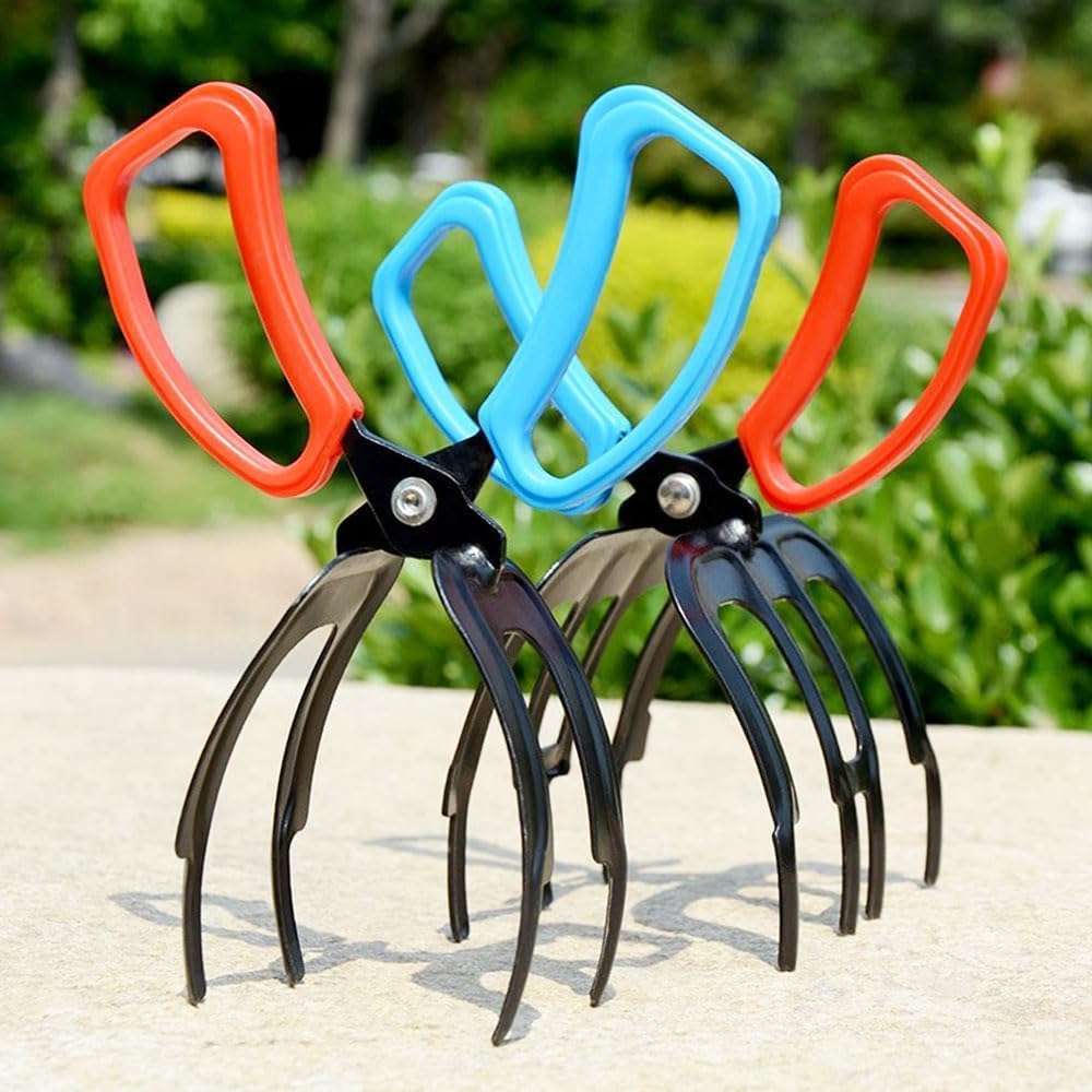 3 Claw Fish Gripper, Multifunctional Three Teeth Fishing Pliers Anti-Slip Fish Claw Gripper, Metal Fishing Pliers Gripper Catch Fish Control Clamp, Fishing Accessories