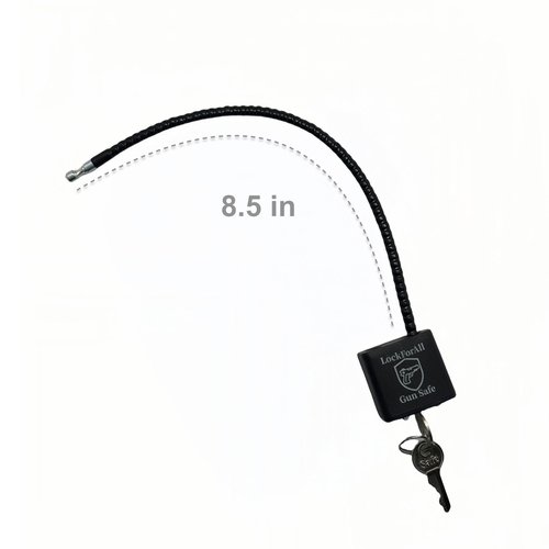 Lockforall 8.5" Cable Gun Locks with Keys-Hunting Sports, Keyed Alike Safe Lock CA DOJ Approved for Pistols, Handguns, Rifles, and Shotguns, Home, Storage Firearm Locking and Safety (2)