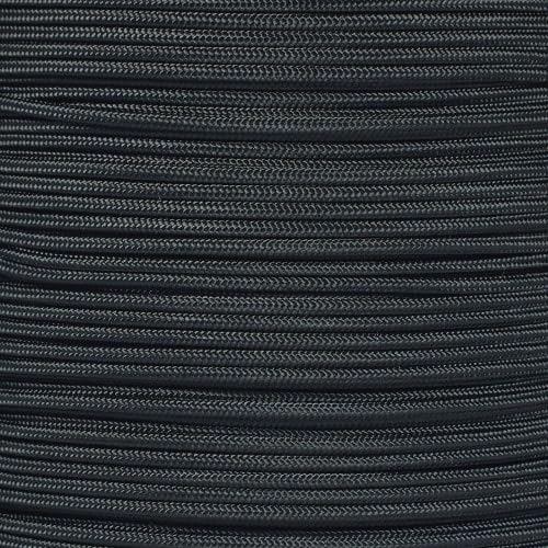 PARACORD PLANET Tactical 5-Strand Nylon Core 275-LB Tensile Strength Paracord Rope 3/32 Inch (2.38mm Diameter) (Black, 100 Feet)