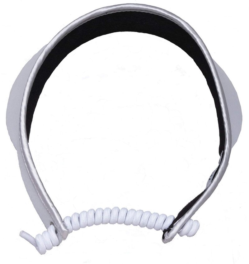 Glove It Womens Geo Mix Visor White, White Clear Dot