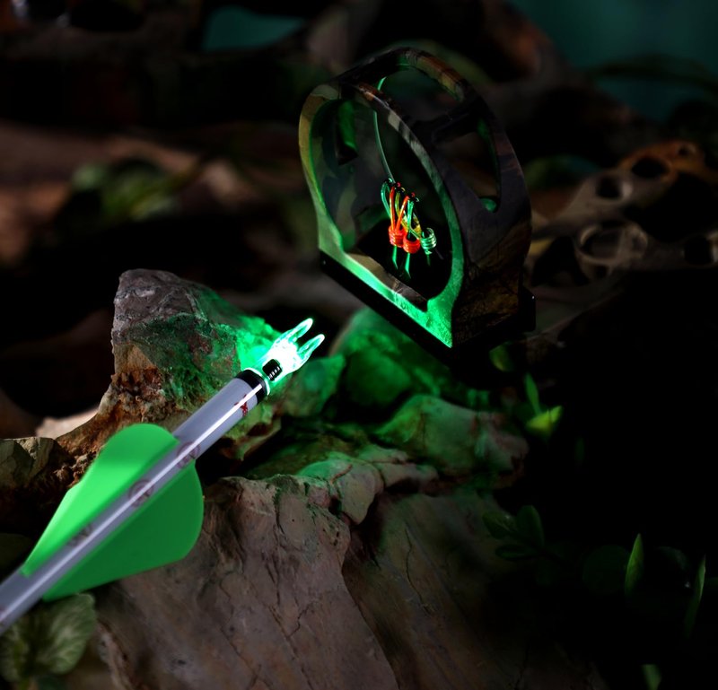 DEEPOWER 4/9 PCS G Lighted Nocks for Arrows .165 .204 .233 .244 .246 inch Inside Diameter with X,H,S,GT Bushings LED Lighted Nock and ON/Off Switch for Archrey Hunting