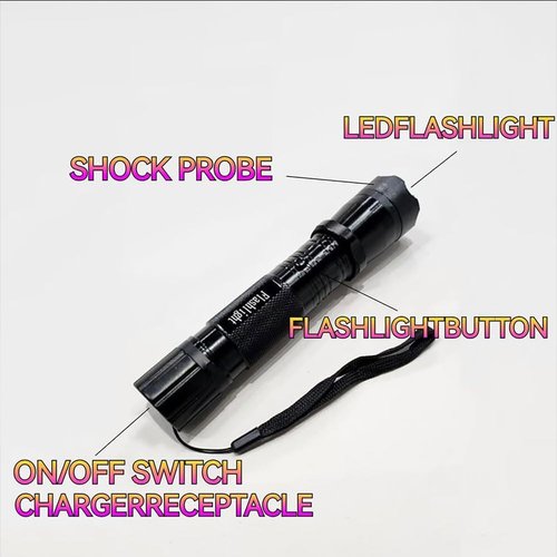 Gootatic Voltguard V95 Torch,Gootatic Voltguard V95 Emergency Flashlight,Ultimate Survival Flashlight, High Intensity and Lumen, 2 in 1 Rechargeable Tactical Flashlights for Night Walks Outdoor (1Pc)