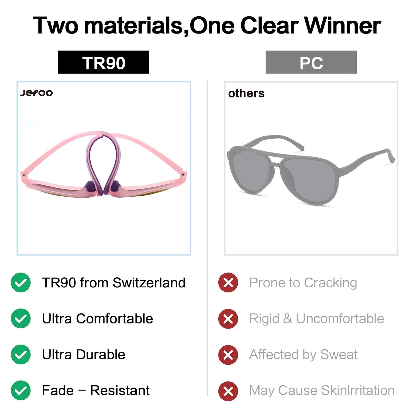 Jefoo Polarized Aviator Sunglasses for Women Men Retro Trendy Sports Sunglasses for Outdoor UV400 Protection