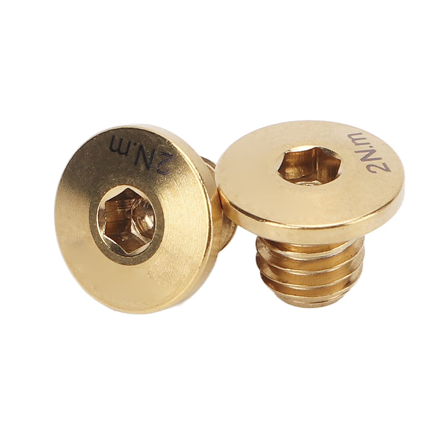 Keenso Oil Cylinder Lid Bolt,Titanium Alloy Lightweight Hydraulic Brake Screw for M7000 M8000 M9000 M9020 (Gold)