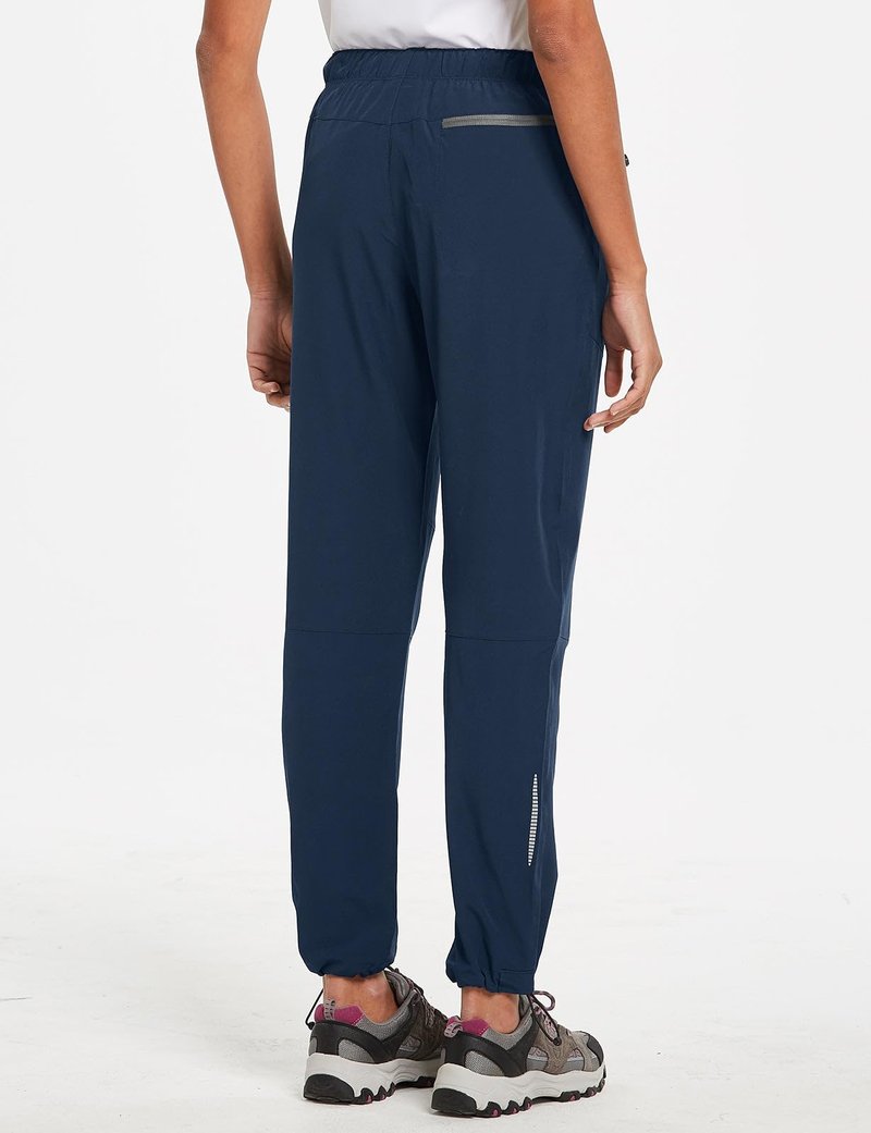 baleaf Cargo Pants for Women Petite Joggers Lightweight Quick Dry Pant Water Resistant 27'' Travel Workout Athletic Trip 27''-Navy Blue 2XL