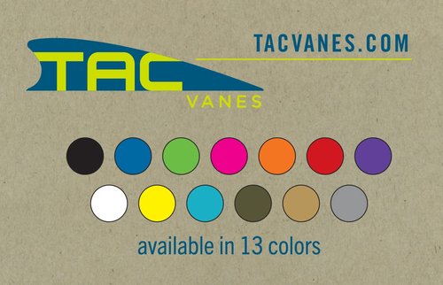 TAC Vanes 2.75" Driver Hybrid Vanes, White Vanes, Pack of 100, Vanes for Archery Bowhunting and Recreational Shooting