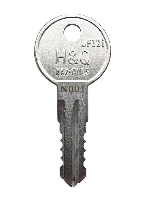 KeyPower N001-N250 & N001R-N250R PreCut Keys (2) for Thule Ski, Roof, Cargo Box, Carrier Racks and Crossbars, Select Your Key Number, Come with One Free D1251 LockCore Control Removal Key, Code:N019