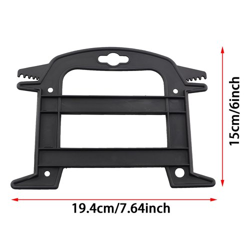 KKUANG 3PCS 6 Inch Black Plastic Storage Cord Wrap Stand Double Tooth Outdoor Bobbin Winder for Organising Wire