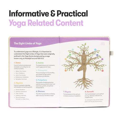 The Yoga Sidekick Journal by Habit Nest. Beginners Guide to Build a Strong Yoga Practice. Low Impact Daily Yoga Routines to Relax, and also Build Flexibility and Mobility. Yoga for Beginners, Yoga for