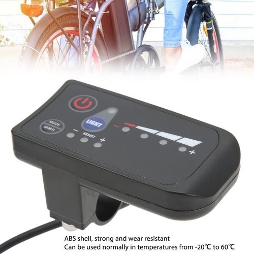 Xcello Electric Bike Power Display Meter, Universal 5 Pin LED Panel for Cycling with Waterproof Plug(48V)