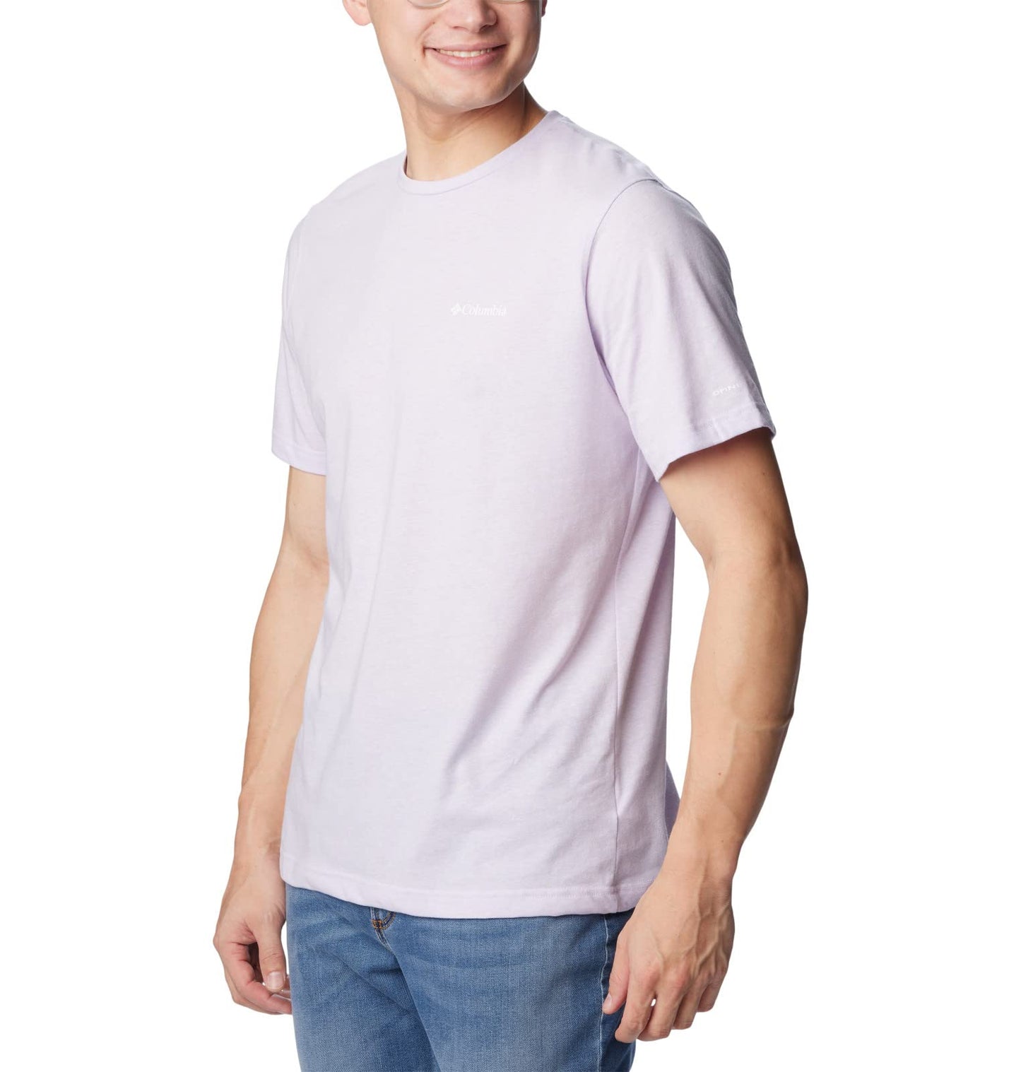 Columbia Men's Thistletown Hills Short Sleeve, Purple Tint Heather, X-Small