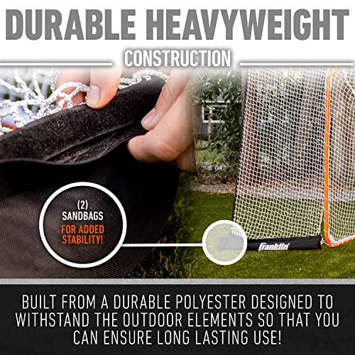 Franklin Sports Lacrosse Backstop Net - Lax Goal Backstop Net for Shooting Training + Practice - Extra Large + Durable - 12' x 9'