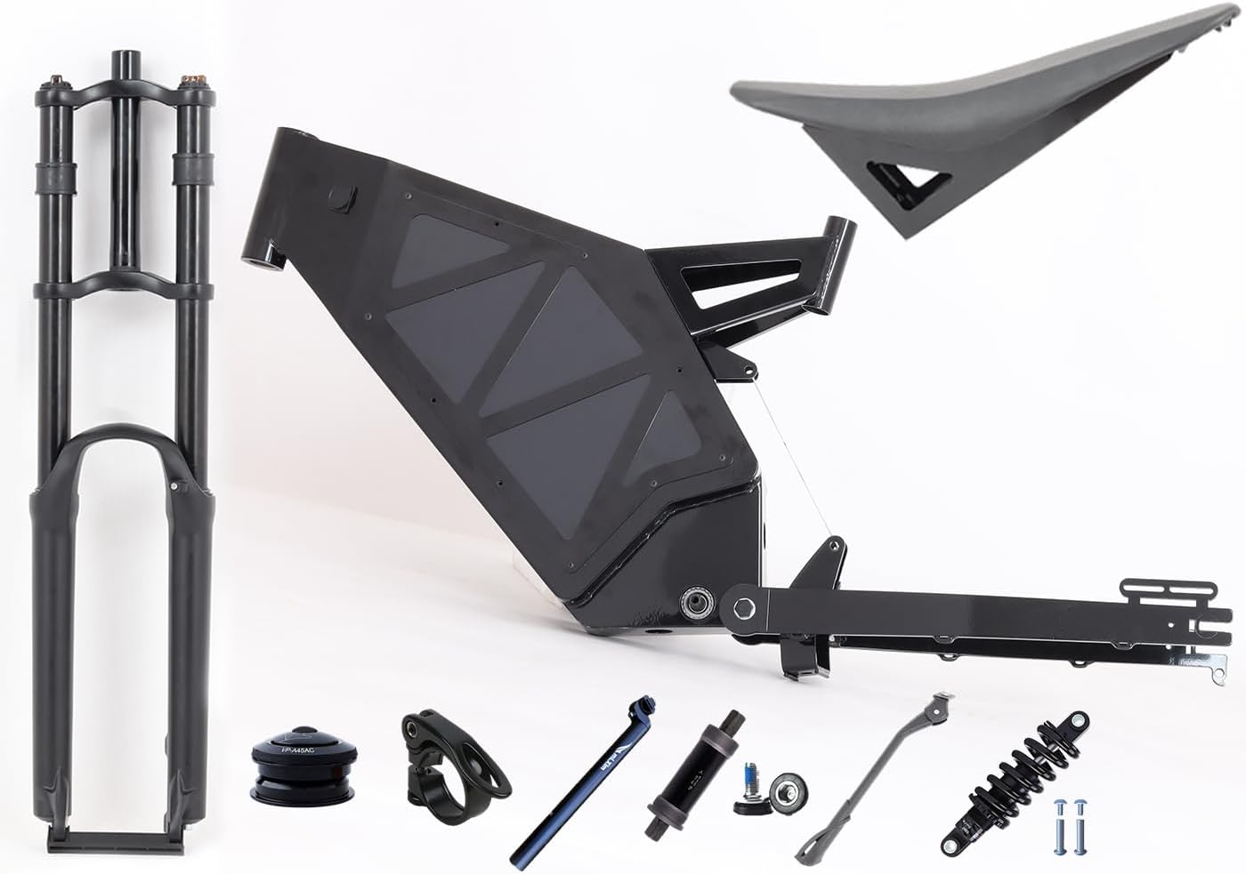 KEYU F1 Enduro ebike Frame Super Design Bicycle Frame with Battery Box for Full Bikes Motorcycle seat Frame Enduro ebike Frame kit