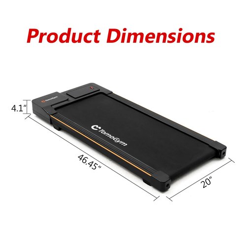 Walking Pad, 2-in-1 Treadmill for Home & Office, Portable Under Desk Treadmill Walking Jogging Machine with Remote Control, Black