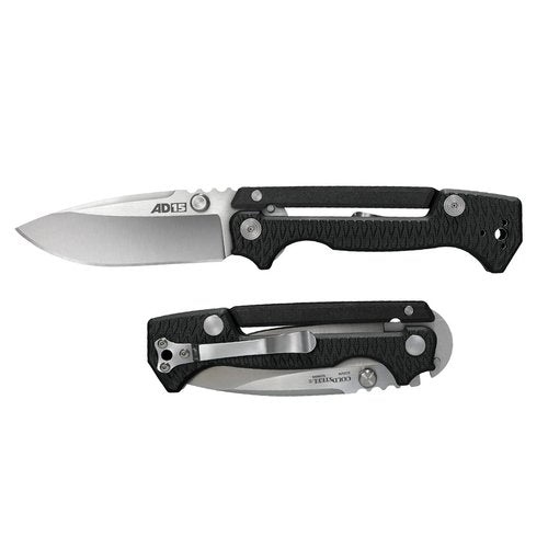 Cold Steel AD-10 and AD-15 Tactical Folding Knife with Lock and Pocket Clip - Premium S35VN Steel Blade, AD-15 Black , 3 1/2"