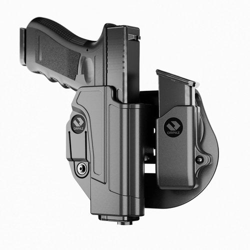 Orpaz C-Series S&W M&P Holster Compatible with S&W M&P Right-Hand OWB Holster, Level II Retention, with S&W M&P Magazine Holder - Unisex - Will Secure Your Handgun with a Tactical Appearance