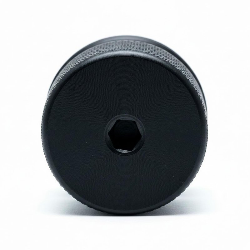 LZXUNG CO2 Fast Cap Adapter Compatible with BYRNA CL,Quick Release Accessories for CO2 Cylinder,Extended Grip Design,More Grip Area,No Tools Required,Black Aluminum CO2 Quick-Release Cover Adapter